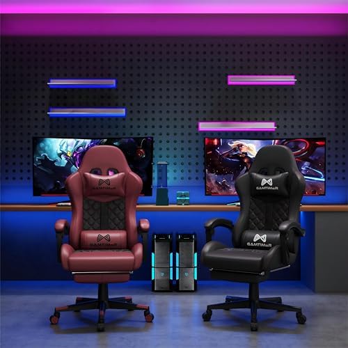 Gamtimer Gaming Chair, 400 LB Weight Capacity,with Pocket Spring Cushion