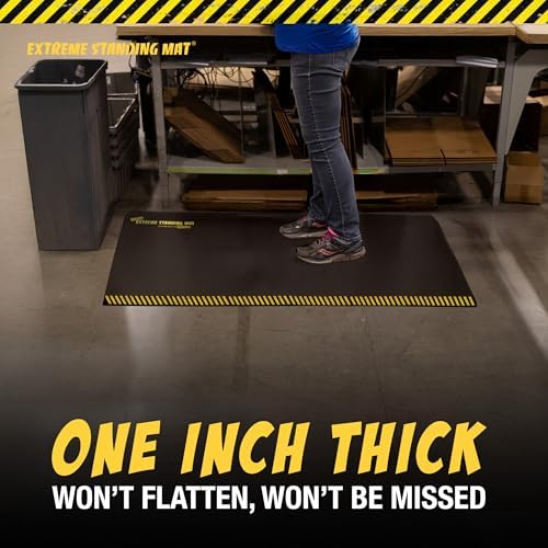 Standing Mat Anti-Fatigue for Work, 2' x 3' x 1", 6-Pack Foam Mats