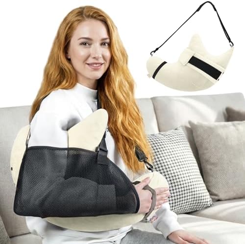 Shoulder Surgery Pillow for Rotator Cuff Pain Impingement Replacement Recovery Aids Side Sleepers Body Post Arm Injury Support Relief Supplies Broken Collarbone Must Haves with Forearm Sling