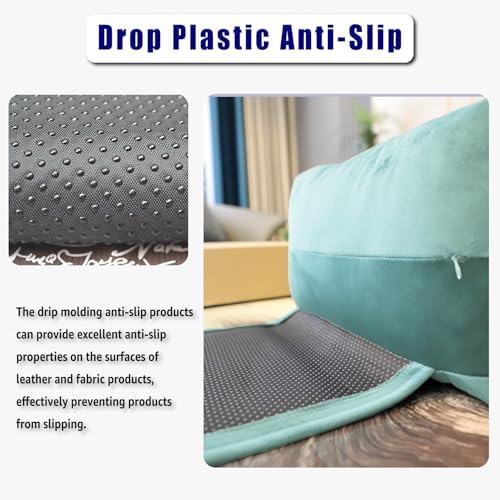 Velvet Recliner Headrest Pillow, Non-Slip Neck Support,Light Blue