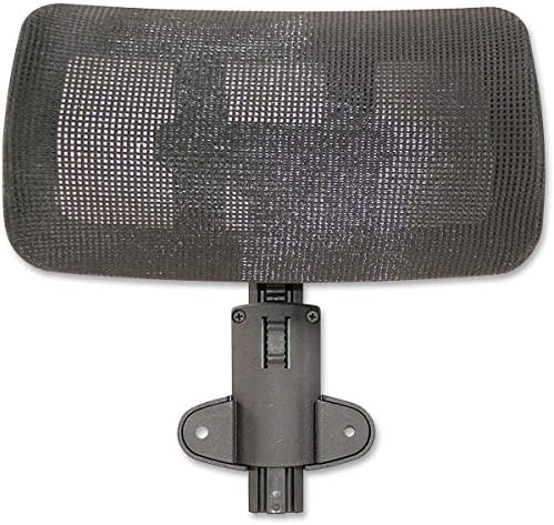 Lorell Mesh High-Back Office Headrest, Black, for use Hi-Back Mesh Chairs, 1 Count