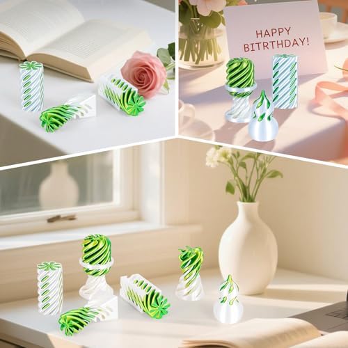 3D Printed Fidget Toys (6 Pack), Impossible Cone & Pyramid Spiral Toy, Optical Illusion Passthrough Desk Toys for Adults & Kids, Stress Relief Sensory Fidgets for Anxiety, Cool Office Gifts, Pack2