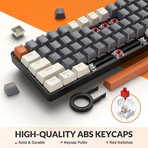 MAGIC-REFINER RK68 Compact 68 Keys Wireless Mechanical Gaming Keyboard
