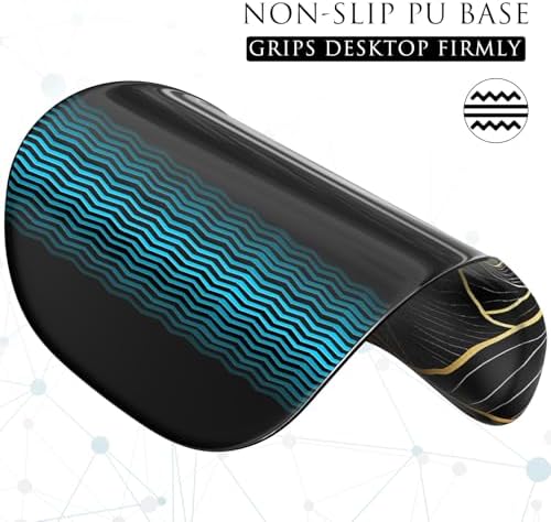 MROCO Ergonomic Mouse Pad with Gel Wrist Rest, 9.4 x 8.1 in, Golden Rise