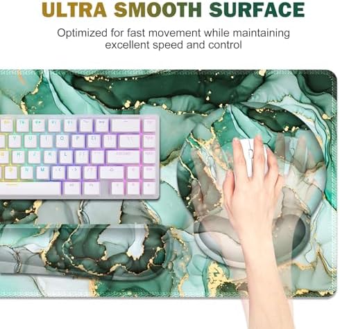 Gaming Mouse Pad, Large Desk Mat, Cute Desk Pad Protector 4in1 XXL Mousepad