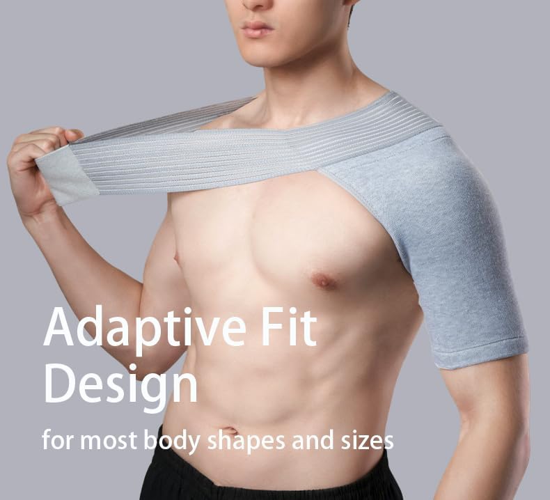 Shoulder Brace for Men & Women – Shoulder Compression Sleeve for Rotator Cuff Injuries, Frozen Shoulder & Tendonitis – Breathable Shoulder Support for Sports & Recovery – Fits Left or Right Arm (160-200 lbs)