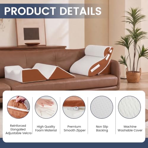 WSOFRALC 5PCS Orthopedic Wedge Pillow Set for After Surgery