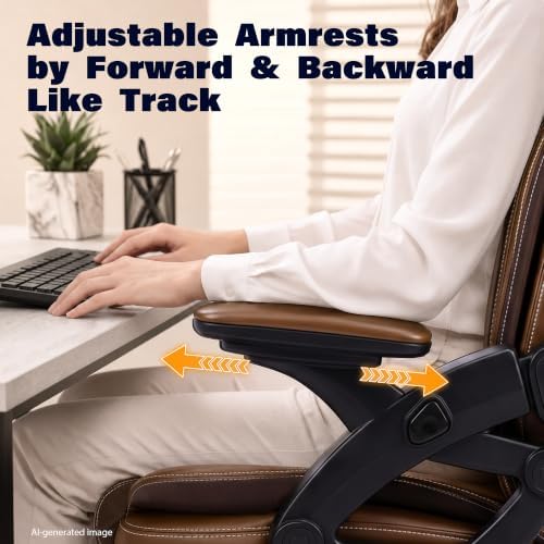 Ergonomic Office Chair Lumbar Support, Executive Computer Desk Chair Comfy