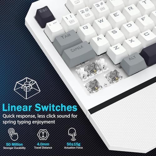 Redragon Wired Mechanical Gaming Keyboard, Linear Switches, Full Size