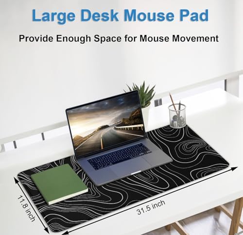 Extra Large Gaming Mouse Pad, Waterproof Mousepad with Stitched Edges