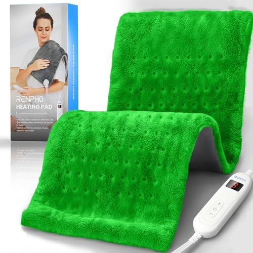 RENPHO Electric Heating Pad for Back with 10 Heat Levels, FSA Eligible HSA