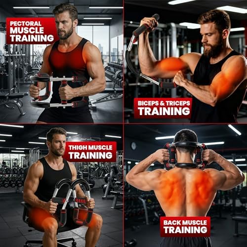 Twister Arm Trainer, Adjustable Dual Resistance (30-90, 90-120 Lbs) Upper Body Chest Exerciser And Hand Grip Strength Trainer, Portable Training Equipment For Chest & Arm Workout, Best For Home Gym
