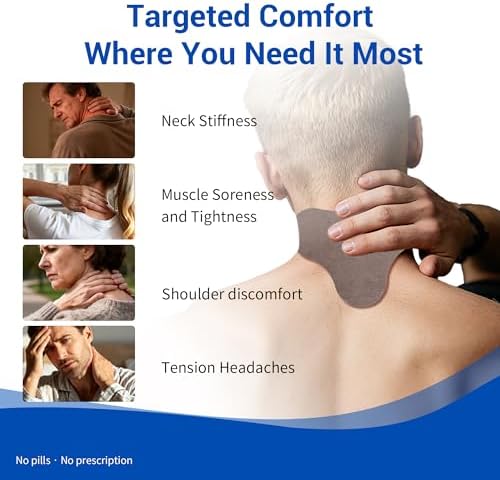 100 Count Neck Pain Relief Patches, Maximum Strength for Neck & Shoulder