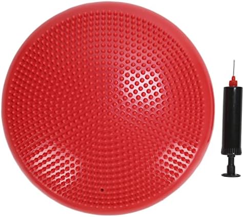 Inflatable Balance Disc Cushion for Yoga, Stability Training & Core Exercise, NonSlip Massage Pad for Home Gym, Office Chair Posture Support, Kids Sensory Play