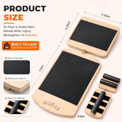 Adjustable Balance Board for Ankle Strengthening & Stability