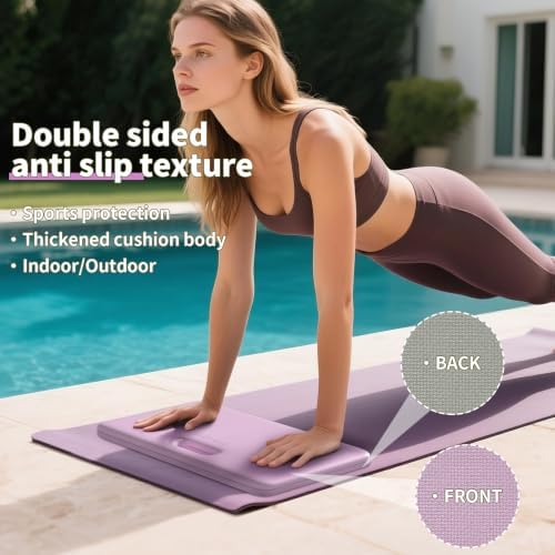 PAIDU Yoga Knee Pad 1" Thick, Foldable for Home Gym