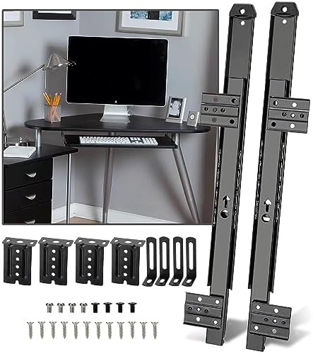 14" Keyboard Slide Ball Bearing Slides Keyboard Tray Under Desk Rails Rack