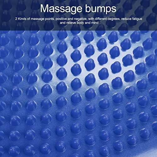 Ymiko Fitness Balance Disc Cushion Mat Blue Professional Exercise Training Pad for Stability Strength Posture Improvement