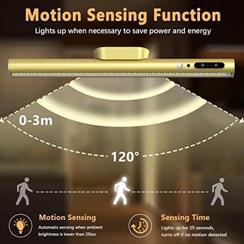 Hapfish Motion Sensor LED Light Bar Indoor,Under Cabinet Lighting Wireless