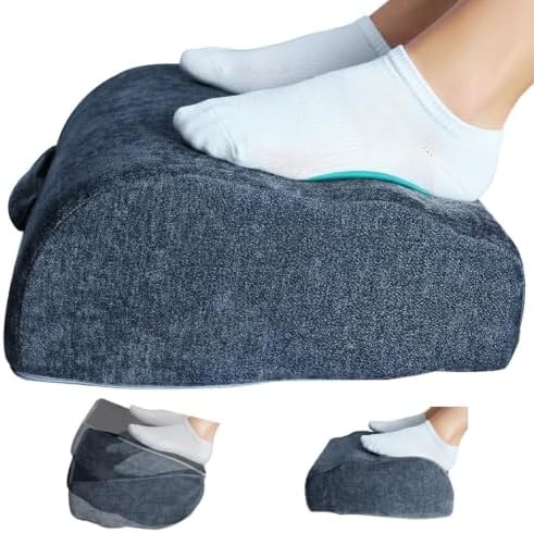 Foot Rest Under Desk for Office, Ergonomic Footrest, 2 Height Levels, Rocking Foot Stool Under Desk, Comfortable Foam Desk Foot Rest for Home Office, Gaming and Work (Charcoal Gray)