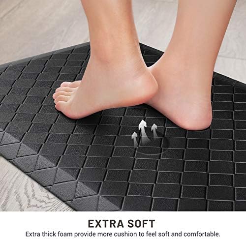 HappyTrends Kitchen Mats for Floor Cushioned Anti-Fatigue Kitchen Rugs