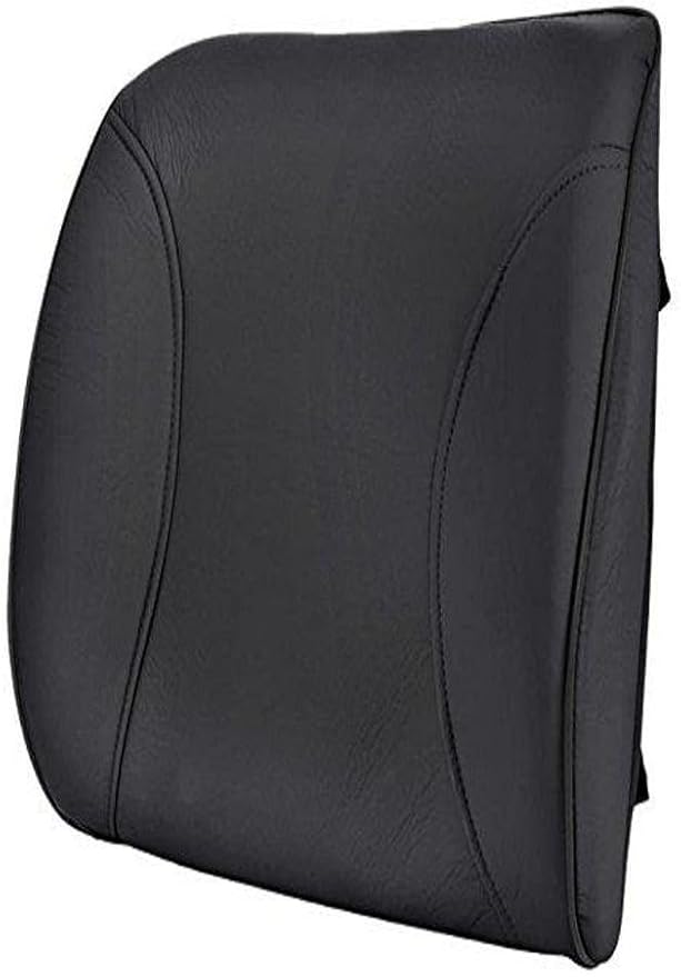 BDK BS-300-BK Durable Foam Lumbar Support 3D Balanced Firmness Cushion-Lower Back Pain Relief-Best for Office Chair, Car Seat, Recliner, Black
