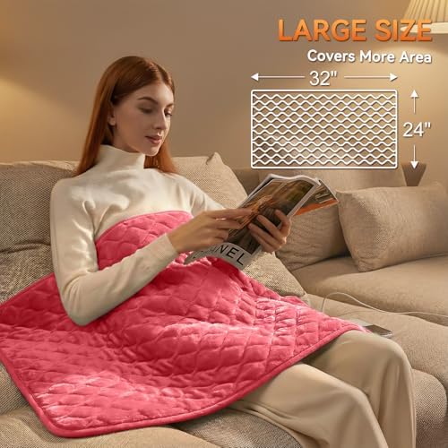 Focbeo King Size Heating Pad for Back 32"x24" Extra Large Heat Pad