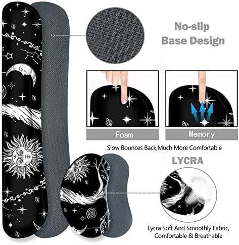 ToLuLu Extended Gaming Mouse Pad, Memory Foam Keyboard Mouse Wrist Rest