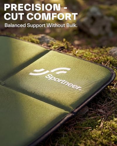 Sportneer Sitting Pad, Lightweight Waterproof Folding Seat Pad for Backpacking, 15.75'' x 15.75'' Portable Camping Seat Mat for Hiking, Picnics & Outdoor Use