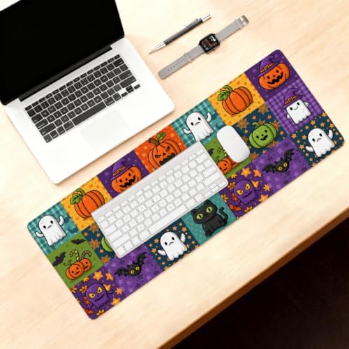 Halloween Large Mouse Pad Non-Slip Rubber Long Gaming Desk Mat