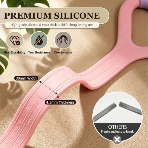 Figure 8 Resistance Band with Handles, Elastic Bands for Working Out,Arm,Back,Shoulder Training Elastic Ropes