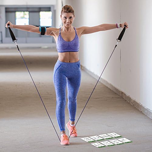 NewMe Fitness Resistance Band Workout Cards - 62 Card Exercise Deck