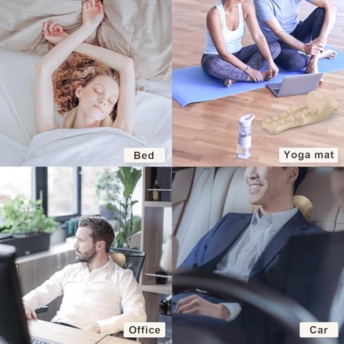 Cervical Neck Pillow with Back Massage Point Neck and Upper Back Stretcher