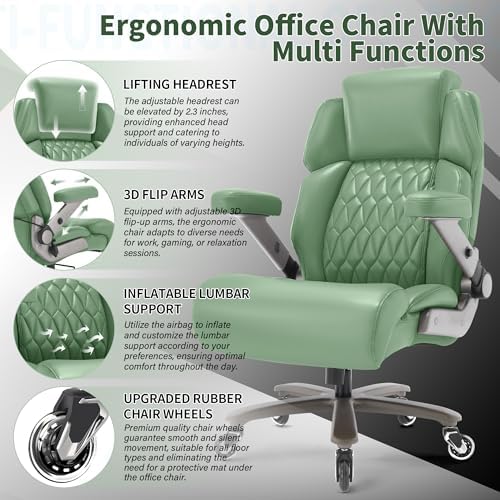 Big and Tall Office Chair 700lbs, Ergonomic High Back Computer Desk Chair