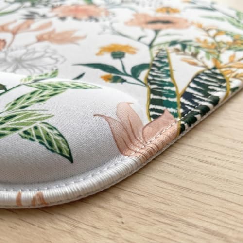 Ergonomic Wrist Support Mouse Pad for Carpal Tunnel Relief | Memory Foam with Non-Slip Rubber Base, Comfortable Wrist Rest Support