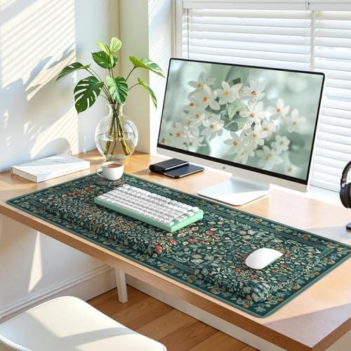 iLeadon Ergonomic Mouse Pad Set with Wrist Rest Non-Slip Desk Mat Set