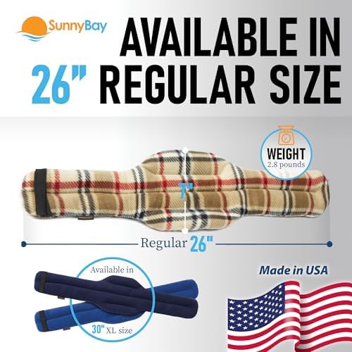 SunnyBay Microwave Heating Pad, Neck and Shoulder Wrap, 26 Inch London