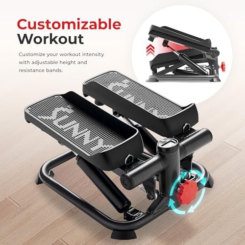 Sunny Health & Fitness Mini Stepper w/LCD Monitor & Adjustable Step Height