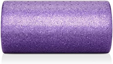 Philosophy Gym 12" High-Density Foam Roller for Exercise, Massage, Muscle Recovery - Round, Purple