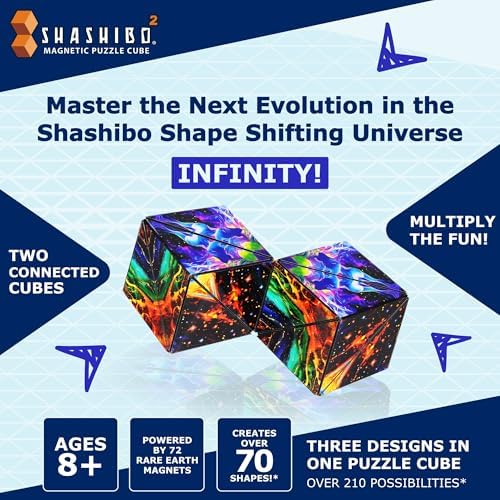 Shashibo ICOSA XL Magnetic Puzzle Toy, Stress Relief Fidget Toy