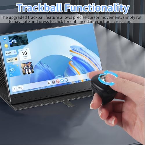 elec Space Wireless Ring Mouse - Creative Air Finger Trackball for Tablets & Phones, Bluetooth & 2.4G Connectivity, Ideal for Video Streaming, Remote Photography, and Music Control