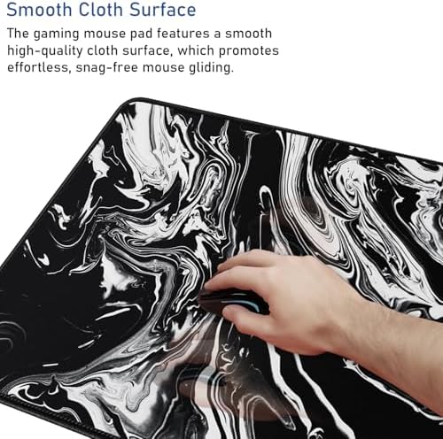 Large Extended Gaming Mouse Pad with Stitched Edges 47.3 X 23.6 in