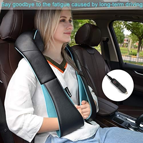 Mo Cuishle Shiatsu Back Neck & Shoulder Massager with Heat, Gifts (Black)