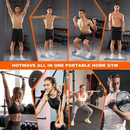 HOTWAVE Push Up Board, Portable PushUp Board, Foldable 20 in 1 Push Up Bar