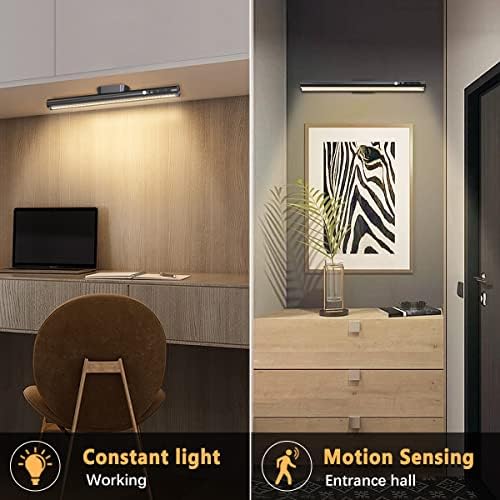 Hapfish Motion Sensor LED Light Bar Indoor,Under Cabinet Lighting Wireless