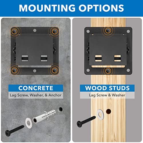 Mount-It! Tilting TV Wall Mount 24-32 in, 1.65 in Profile, Quick Release
