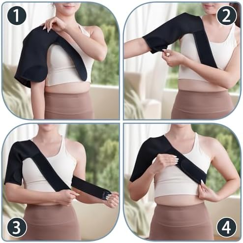 Shoulder Brace for Women, Shoulder Support Brace, Adjustable and Can be Worn Under Clothes, Rotator Cuff for Pain Relief (Left)