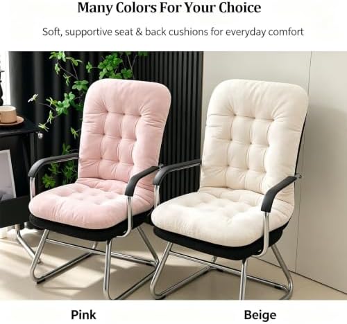 Velvet Rocking Chair Cushions Recliner Cushions with Ties for Home Office