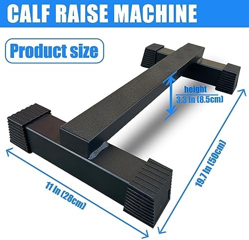 BLUSLM Steel Calf Raise Bar, Standing Machine for Stretching, Squat, Foot Stretch, Anti-Slip Solid Block (Calf Raise BAR 2)