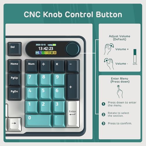 RK ROYAL KLUDGE S98 Wireless Mechanical Keyboard with Smart Display & Knob